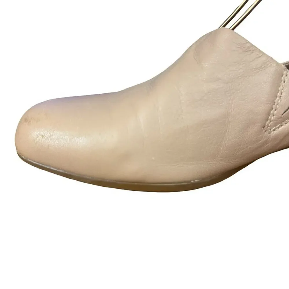 Clarks Juliet Palm Blush Pink Leather Loafers Slip On Block Low Heel Shoes 8.5